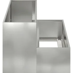 vidaXL Have Blomsterkrukke Sølv 100 x 60 x 45 cm Galvaniseret stål