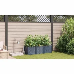 vidaXL Havekrukker Grå 120 x 40 x 37,5 cm Stål
