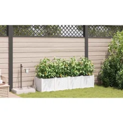 vidaXL Havekrukker Hvid 160 x 40 x 37,5 cm Stål