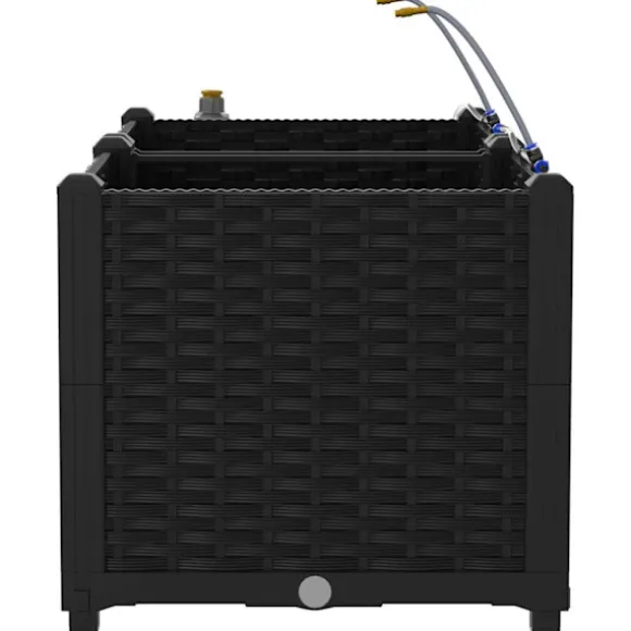 vidaXL Havekrukker Sort 80 x 40 x 37,5 cm Stål