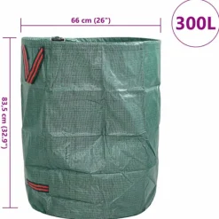vidaXL Havematerialeposer 4 pcs Grøn 66 x 66 x 83.5 cm Polypropylen