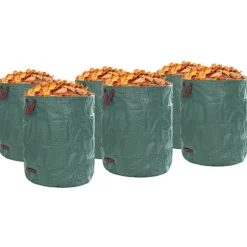 vidaXL Havematerialeposer 12 pcs Grøn 79 x 79 x 99.5 cm Polypropylen