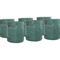 vidaXL Havematerialeposer 12 pcs Grøn 67 x 67 x 75.5 cm Polypropylen