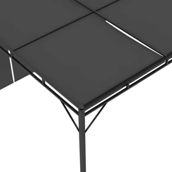 vidaXL havepavillon med gardin 3x3x2,25m antracitgrå - Festtelte & havepavilloner