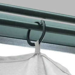 vidaXL havepavillon med gardin 400x300 cm aluminium cremefarvet - Festtelte & havepavilloner