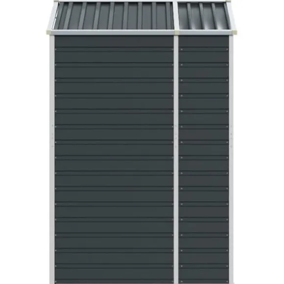 vidaXL haveskur 191x130x198 cm galvaniseret stål antracitgrå - Skure & Redskabsskure