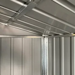 vidaXL haveskur 191x555x198 cm galvaniseret stål antracitgrå - Skure & Redskabsskure