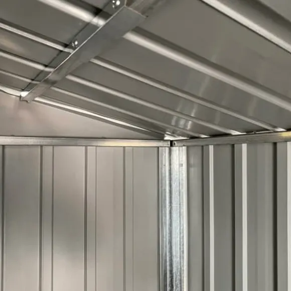 vidaXL haveskur 191x555x198 cm galvaniseret stål antracitgrå - Skure & Redskabsskure