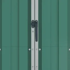 vidaXL haveskur 116x45x175 cm galvaniseret stål grøn - Skure & Redskabsskure