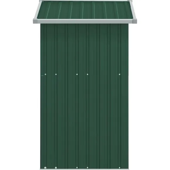 vidaXL haveskur 126x97,5x177 cm galvaniseret stål grøn