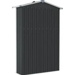 vidaXL haveskur 116x45x175 cm galvaniseret stål antracitgrå - Skure & Redskabsskure