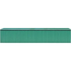 vidaXL haveskur 257x990x181 cm galvaniseret stål grøn - Skure & Redskabsskure
