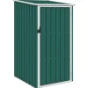 vidaXL haveskur 87x98x159 cm galvaniseret stål grøn - Skure & Redskabsskure