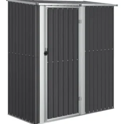 vidaXL haveskur 180,5x97x209,5 galvaniseret stål antracitgrå - Skure & Redskabsskure