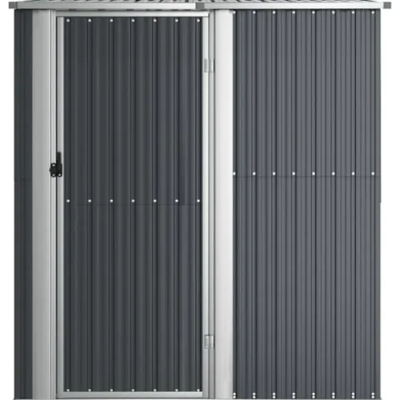 vidaXL haveskur 180,5x97x209,5 galvaniseret stål antracitgrå - Skure & Redskabsskure