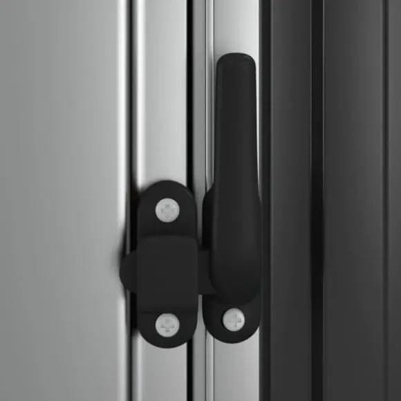 vidaXL haveskur 180,5x97x209,5 galvaniseret stål antracitgrå - Skure & Redskabsskure