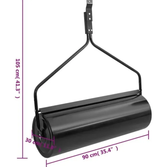 vidaXL havetromle 63 l jern sort - Havetromler