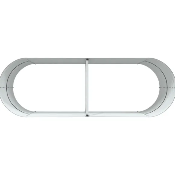 vidaXL Højbed Brun 240 x 80 x 81 cm Stål