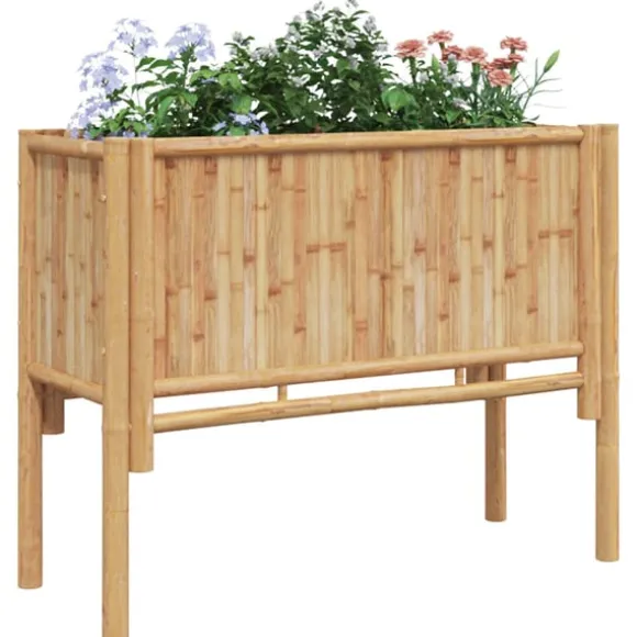 vidaXL Højbed Brun 90 x 35 x 70 cm Bambus