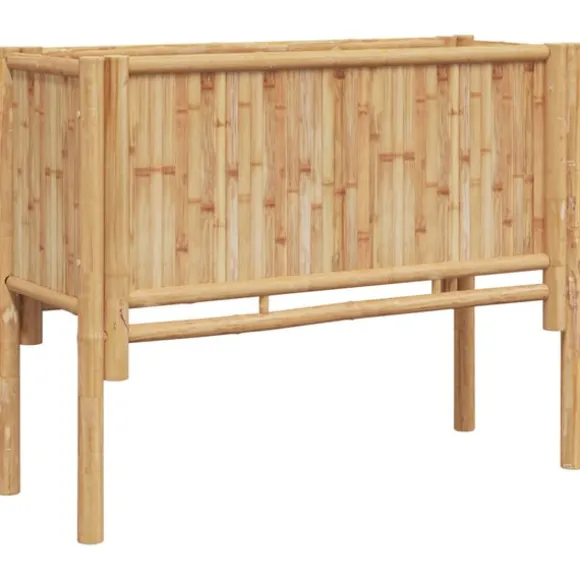 vidaXL Højbed Brun 90 x 35 x 70 cm Bambus
