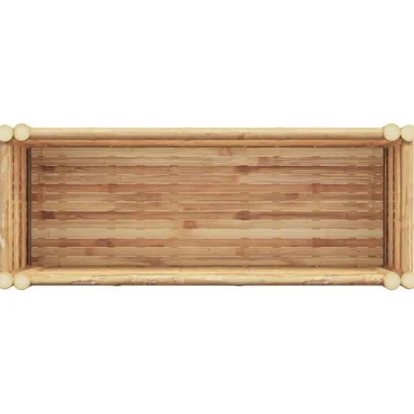 vidaXL Højbed Brun 90 x 35 x 70 cm Bambus