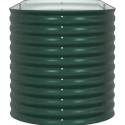 vidaXL Højbed Grøn 240 x 80 x 81 cm Stål