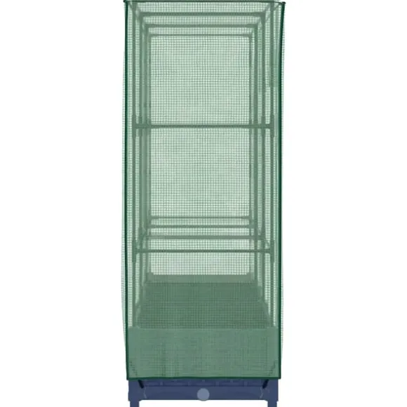 vidaXL højbed med drivhusovertræk 120x40x123 cm rattan-look