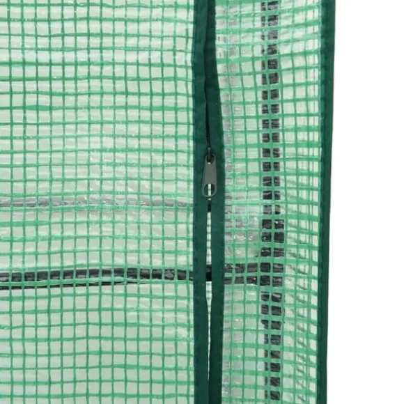 vidaXL højbed med drivhusovertræk 40x40x139 cm rattan-look