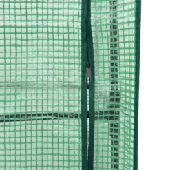 vidaXL højbed med drivhusovertræk 160x40x138 cm rattan-look