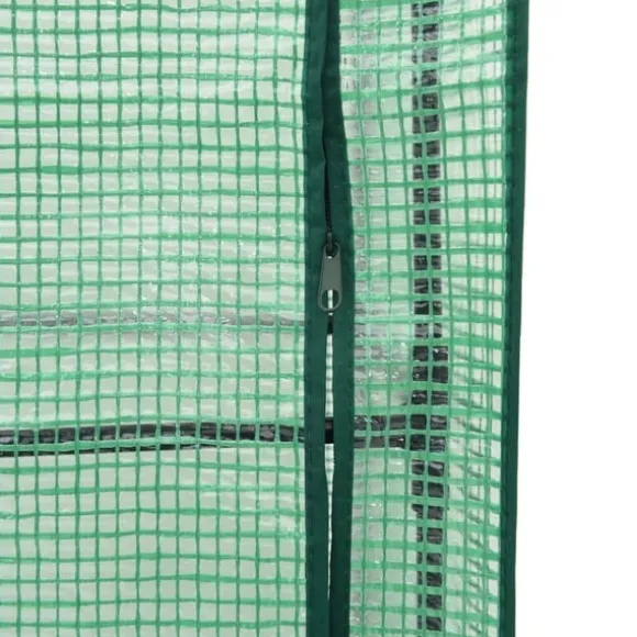 vidaXL højbed med drivhusovertræk 40x40x123 cm rattan-look