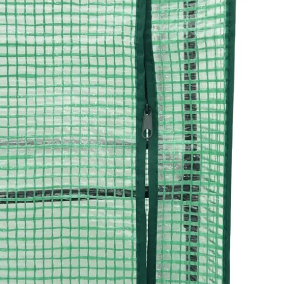 vidaXL højbed med drivhusovertræk 160x40x153 cm rattan-look