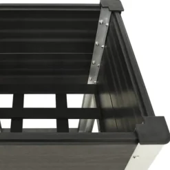 vidaXL højbed med hylde 50x50x90 cm WPC grå - Plantekrukker