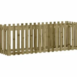 vidaXL højbed med stakitdesign 200x50x70 cm imprægneret fyrretræ - Plantekrukker