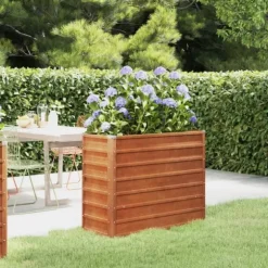 vidaXL højbed 100x40x77 cm cortenstål rustfarvet - Plantekrukker
