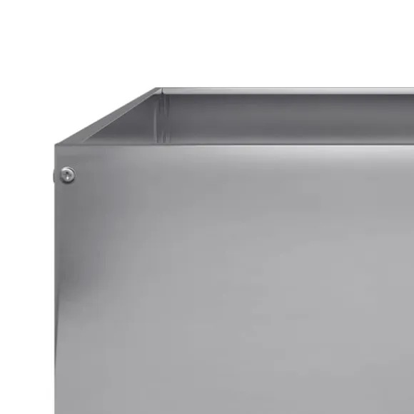 vidaXL højbed 100x100x26 cm galvaniseret stål