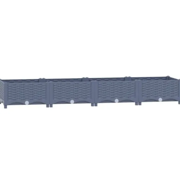 vidaXL højbed 160x40x23 cm polypropylen - Plantekrukker