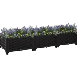 vidaXL højbed 120x40x23 cm polypropylen - Plantekrukker
