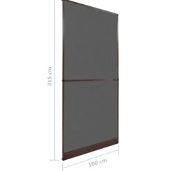 vidaXL hængslet insektnet til dør 100x215 cm brun - Husdøre