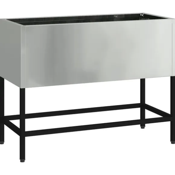 vidaXL Hævet haveplante Sølv 60 x 26 x 45 cm Galvaniseret stål