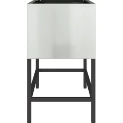 vidaXL Hævet haveplante Sølv 60 x 26 x 45 cm Galvaniseret stål