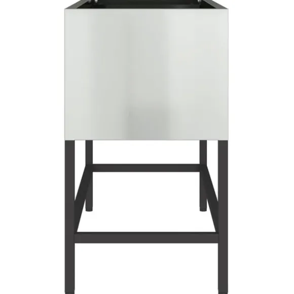 vidaXL Hævet haveplante Sølv 60 x 26 x 45 cm Galvaniseret stål