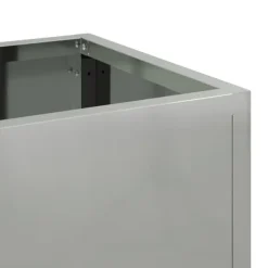 vidaXL Hævet haveplante Sølv 60 x 26 x 45 cm Galvaniseret stål