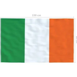 vidaXL Irlands flag 90x150 cm