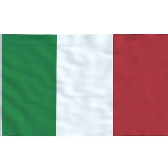 vidaXL Italien flag og flagstang 6,23 m aluminium
