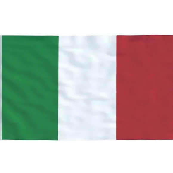 vidaXL Italien flag og flagstang 6,23 m aluminium - Flag & vimpler