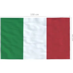vidaXL italiensk flag 90x150 cm