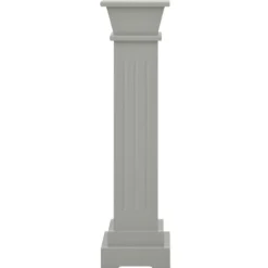 vidaXL klassisk plantestativ 17x17x66 cm MDF firkantet grå - Planteborde