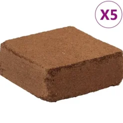 vidaXL kokosblokke 5 stk. 5 kg pr. stk. 25 kg i alt