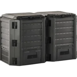 vidaXL kompostbeholder 800 l sort - Kompostbeholdere