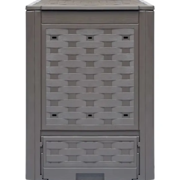 vidaXL kompostbeholder til haven 300 l 60 x 60 x 83 cm brun - Kompostbeholdere